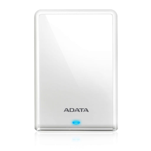 ADATA 1TB HV620S Slim External Hard Drive, 2.5", USB 3.1, 11.5mm Thick, White-External Hard Drives / NAS-Gigante Computers