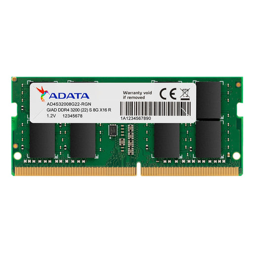 ADATA Premier 8GB, DDR4, 3200MHz (PC4-25600), CL22, SODIMM Memory, 1024x8-Memory - Laptop-Gigante Computers