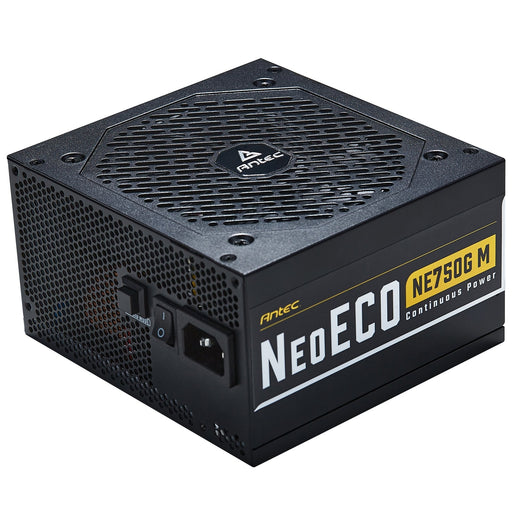ANTEC NeoECO NE750G M 750W PSU, 120mm Silent Fan, 80 PLUS Gold, Fully Modular, UK Plug, Heavy-Duty Japanese Capacitors, Hybrid Zero RPM Fan Mode-Power Supplies-Gigante Computers