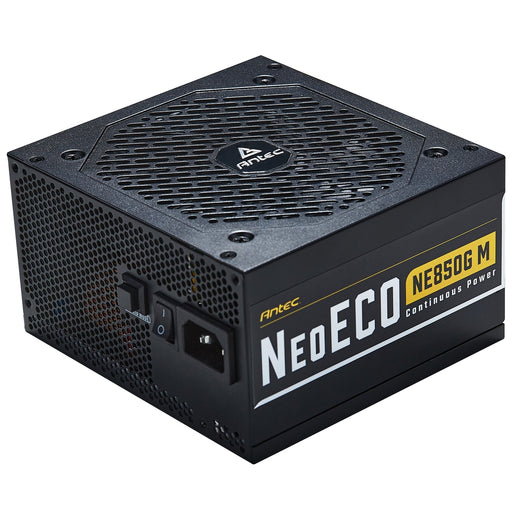 ANTEC NeoECO NE850G M 850W PSU, 120mm Silent Fan, 80 PLUS Gold, Fully Modular, UK Plug, Heavy-Duty Japanese Capacitors, Hybrid Zero RPM Fan Mode-Power Supplies-Gigante Computers