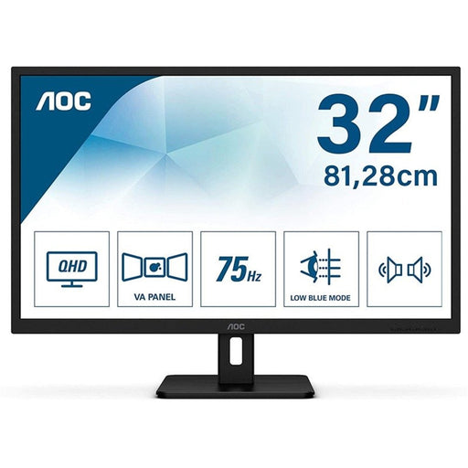 AOC Q32E2N 31.5 QHD 75Hz 4ms HDMI / Display Port inc Speakers IPS Monitor-TFT Monitors-Gigante Computers