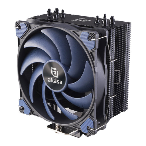 Akasa Alucia H4 Plus Heatsink & Fan, Intel & AMD Sockets, 4-Heatpipe, 12cm PWM Fan, Hydro Dynamic Bearing, 185W TDP-Cooling-Gigante Computers