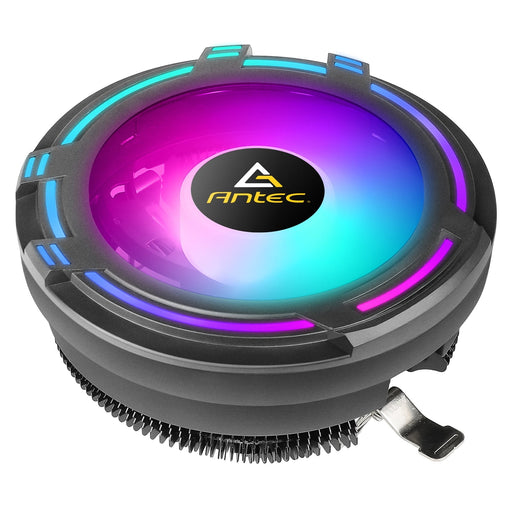 Antec T120 Chromatic Compact Heatsink & Fan, Intel & AMD Sockets, RGB Silent Fan, Black Aluminium Fins-Cooling-Gigante Computers