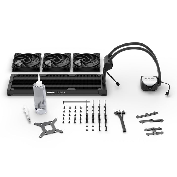 Be Quiet! Pure Loop 2 360mm Liquid CPU Cooler, 3 x Pure Wings 3 PWM Fans, ARGB Cooling Block-Cooling-Gigante Computers