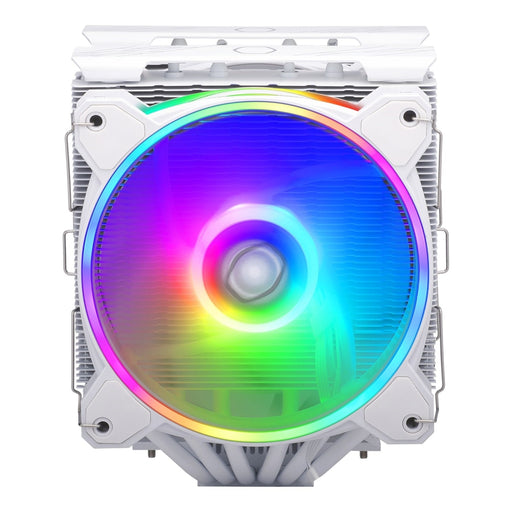 Cooler Master Hyper 622 Halo Dual-Tower CPU Cooler, White, 6 Heatpipes, 2x 120mm RGB Fans, Intel/AMD-Fans-Gigante Computers