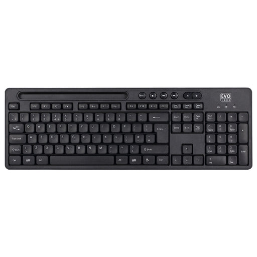 Evo Labs WM-757UK Wireless Keyboard and Mouse Combo Set, 2.4GHz Full Size Qwerty UK Layout Keyboard with Wireless Mouse, Ideal for Home or Office, Black-Gigante Computers