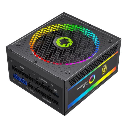 GameMax 750W Pro RGB PSU, Fully Modular, 14cm ARGB Fan, 80+ Gold, RGB Controller (25 Modes), Power Lead Not Included-Power Supplies-Gigante Computers