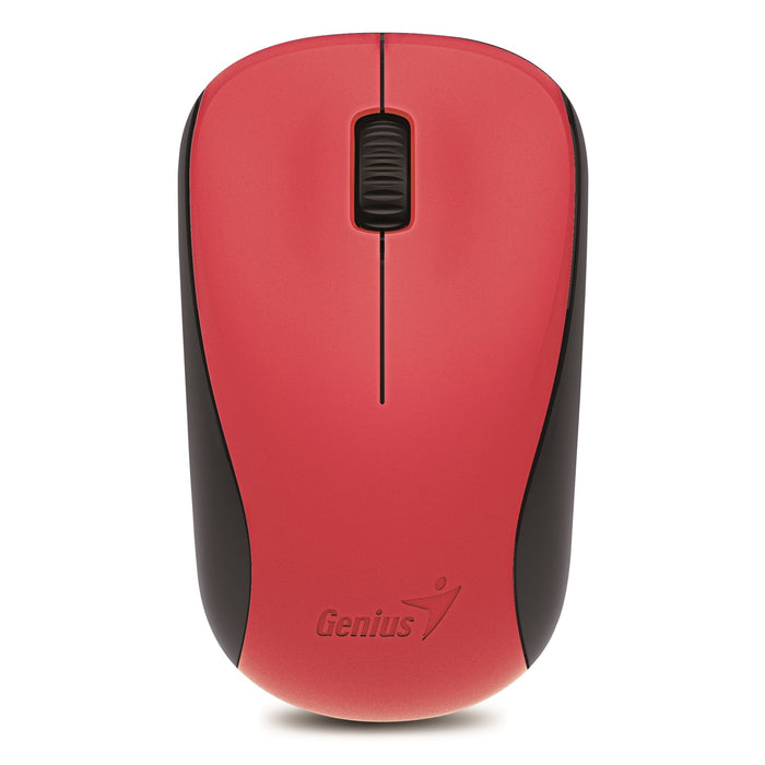 Genius NX-7000 Wireless Mouse, 2.4 GHz with USB Pico Receiver, Adjustable DPI levels up to 1200 DPI, 3 Button with Scroll Wheel, Ambidextrous Design, Red-Mice-Gigante Computers