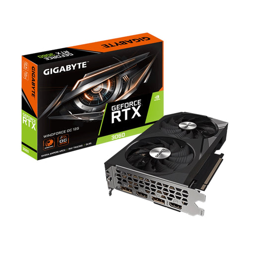 Gigabyte Nvidia GeForce RTX 3060 WINDFORCE OC 12GB V2 LHR Dual Fan Graphics Card-Graphics Cards-Gigante Computers