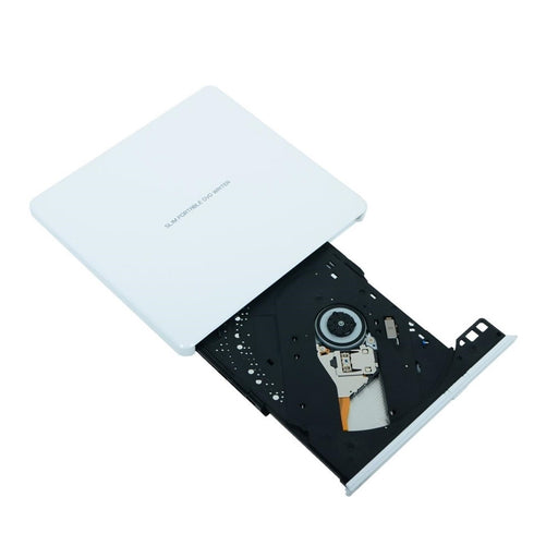 Hitachi-LG GP60NW60 8x DVD-RW USB 2.0 White Slim External Optical Drive-Optical Drives-Gigante Computers