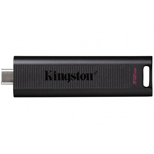 Kingston DTMAX/512GB DataTraveler Max Type C Flash Drive, USB3.2, Gen2, 1000MB/s, Black, Retail Boxed-USB Memory-Gigante Computers
