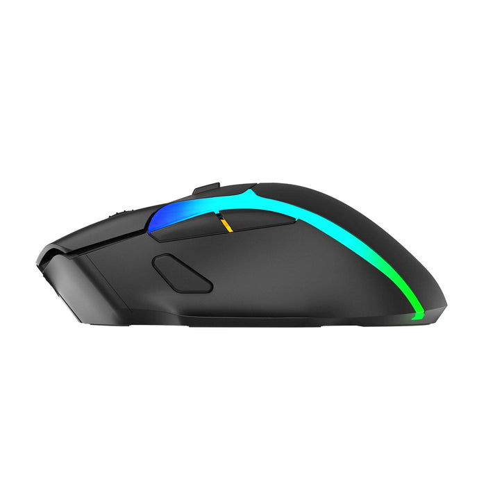 Marvo Scorpion M729W Wireless Gaming Mouse, Rechargeable, RGB with 7 Lighting Modes, 6 adjustable levels up to 4800 dpi, Gaming Grade Optical Sensor with 7 Buttons, Black-Mice-Gigante Computers