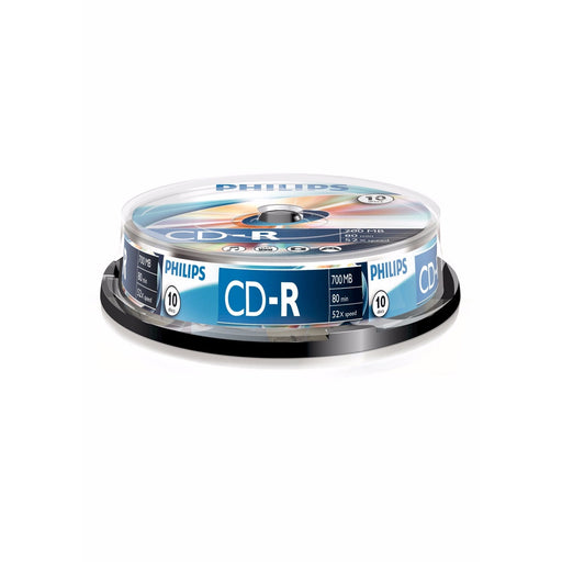 Philips CD-R Recordable 52X 10PK Spindle-Recordable Media-Gigante Computers