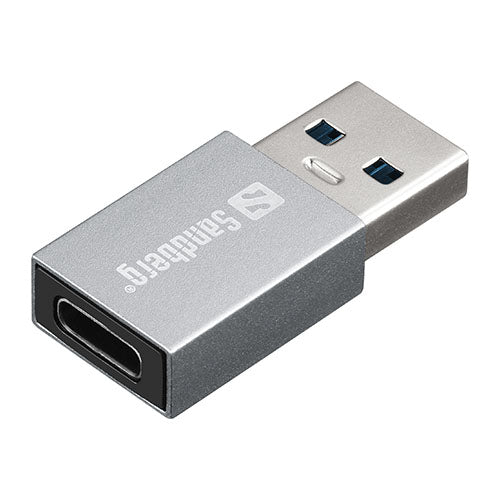 Sandberg USB 3.1 Gen1 Type-A Male to USB Type-C Female Converter Dongle, Aluminium-USB-Gigante Computers