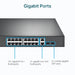 TP-LINK (TL-SG1218MP) 18-Port Gigabit Unmanaged PoE+ Rackmount Switch, 16-Port PoE+, 2 SFP Ports-Switches-Gigante Computers