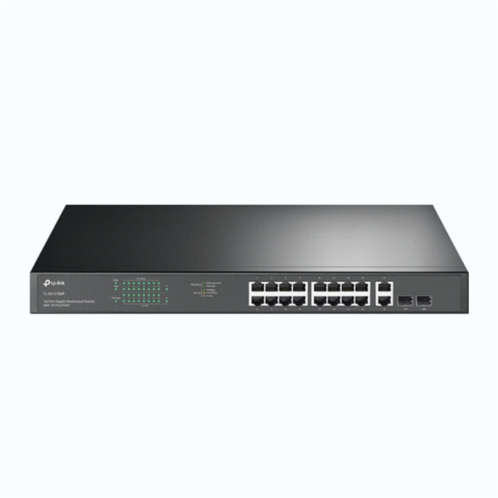 TP-LINK (TL-SG1218MP) 18-Port Gigabit Unmanaged PoE+ Rackmount Switch, 16-Port PoE+, 2 SFP Ports-Switches-Gigante Computers