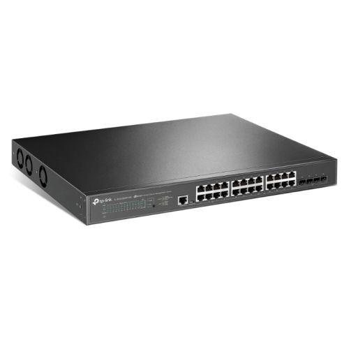 TP-LINK (TL-SG3428XPP-M2) JetStream 24-Port 2.5GBASE-T & 4-Port 10GE SFP+ L2+ Managed Switch with 16-Port PoE+ & 8-Port PoE++, Rackmountable-Switches-Gigante Computers