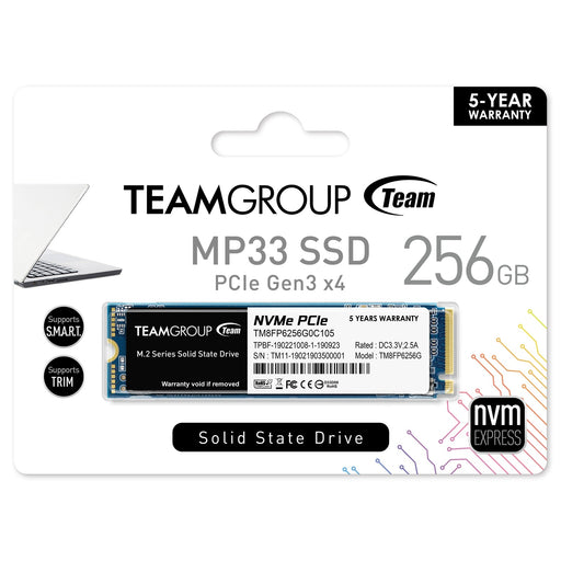 Team MP33 256GB M.2 PCIE NVME SSD-Internal Hard Drives-Gigante Computers