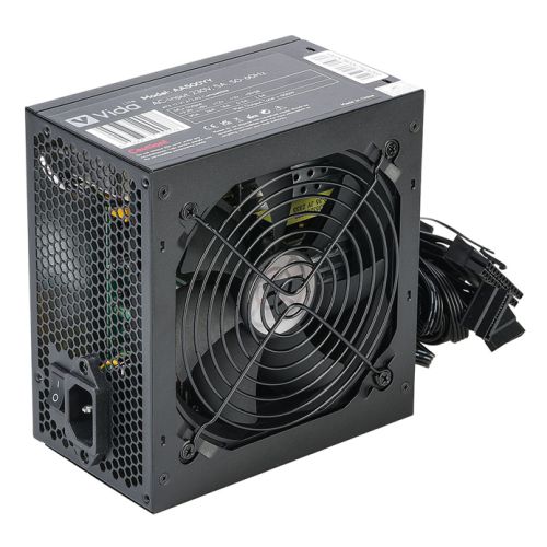 Vida Lite 500W ATX PSU, Fluid Dynamic Ultra-Quiet Fan, Flat Black Cables, Power Lead Not Included-Power Supplies-Gigante Computers