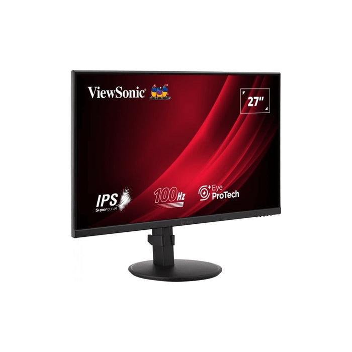 ViewSonic VG2708A 27 Inch IPS Monitor, Full HD, 5ms, 100Hz, USB Hub, Display Port, HDMI, VGA, Height Adjust, Swivel, Pivot, Speakers-Monitors-Gigante Computers