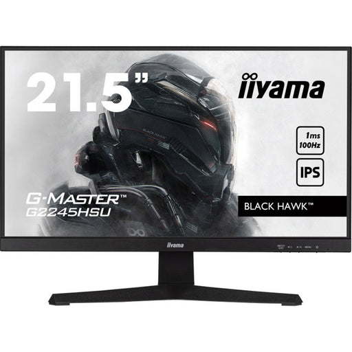 iiyama G-MASTER G2245HSU-B1 22 inch IPS Monitor, Full HD, 1ms, HDMI, Display Port, USB Hub, Freesync, 100Hz, Speakers, Black, Int PSU, VESA-Monitors-Gigante Computers