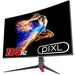 piXL 32" 144Hz/ 165Hz Curved HDR G-Sync Compatible 5ms Frameless Gaming Monitor with FreeSync, DisplayPort & HDMI-TFT Monitors-Gigante Computers