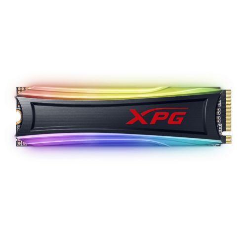 ADATA 512GB XPG Spectrix S40G RGB M.2 NVMe SSD, M.2 2280, PCIe 3.0, 3D TLC NAND, R/W 3500/1900 MB/s-Internal SSD Drives-Gigante Computers