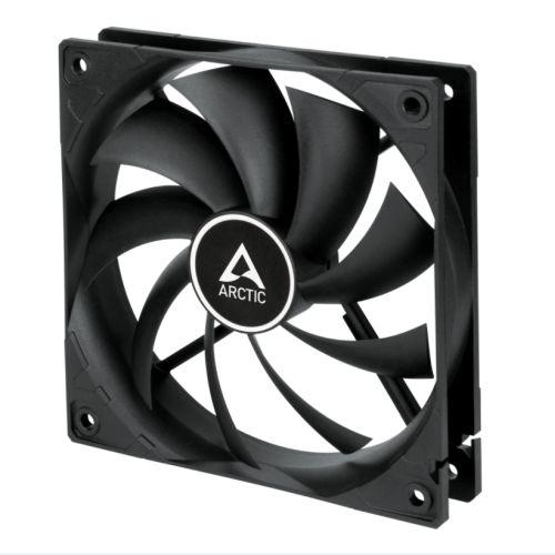 Arctic F12 Temperature Controlled 12cm Case Fan, Black, 9 Blades, Fluid Dynamic, 6 Year Warranty-Cooling-Gigante Computers