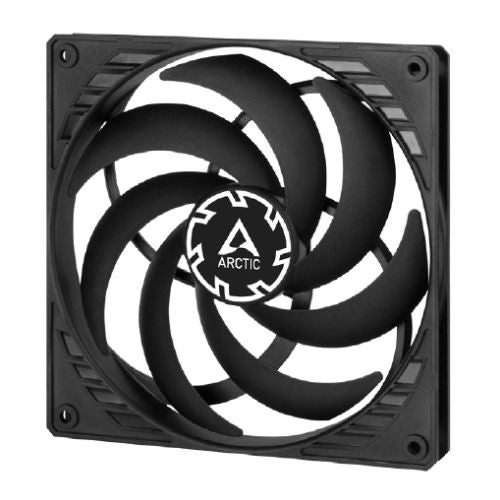 Arctic P14 14cm Pressure Optimised Slim PWM PST Fan w/ integrated Y-cable, Black, Fluid Dynamic, 150-1800 RPM-Cooling-Gigante Computers