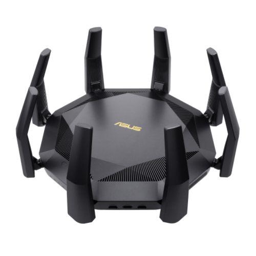 Asus (RT-AX89X) AX6000 Wireless Dual Band Router, 12-stream, MU-MIMO & OFDMA, AiMesh, Dual 10G Ports, SFP+, USB, Lifetime Free Internet Security-Routers-Gigante Computers