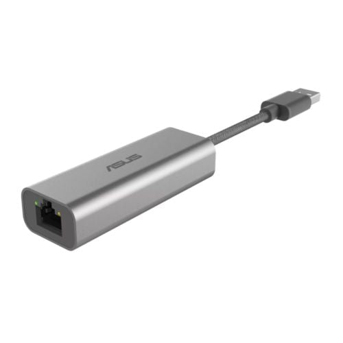 Asus (USB-C2500) USB-A 3.2 Gen1 to 2.5-Gigabit Base-T Ethernet Adapter, Braided Cable, Aluminium Casing-Network-Gigante Computers