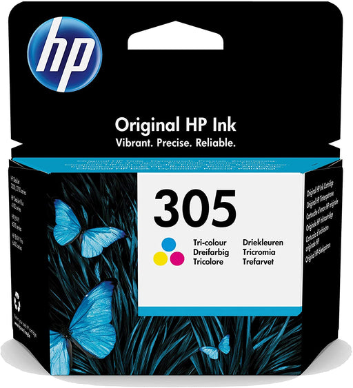HP 305 Tri-Colour Cyan/Magenta/Yellow Ink Cartridge-Ink Cartridges-Gigante Computers