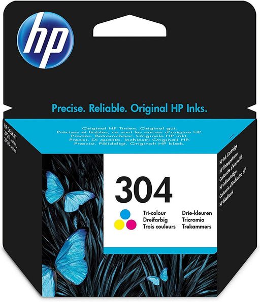 HP 304 Tri-colour Original Ink Cartridge-Ink Cartridges-Gigante Computers