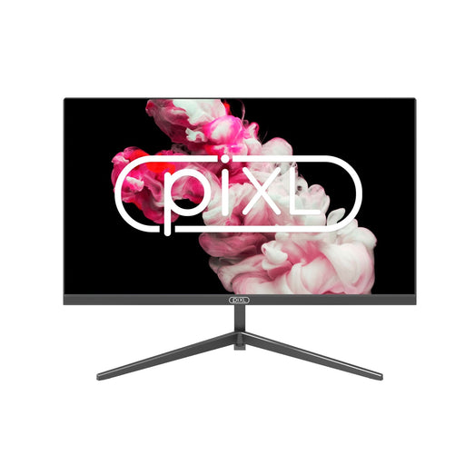 piXL PX27IHD 27 Inch Frameless Monitor, Widescreen IPS LCD Panel, True -to-Life Colours, Full HD 1920x1080, 5ms Response Time, 75Hz Refresh, HDMI, Display Port, Black Finish-Monitors-Gigante Computers