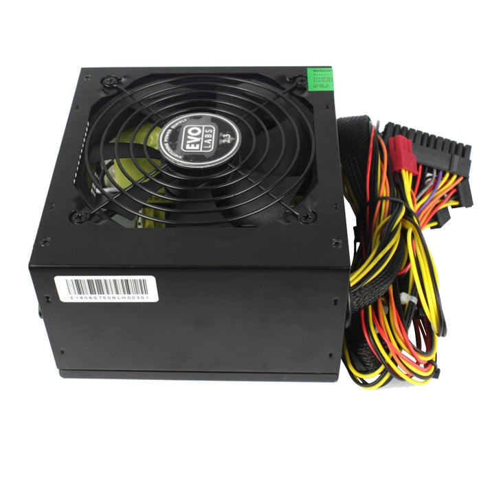 Evo Labs E-600BL 600W 120mm Black Silent Fan PSU