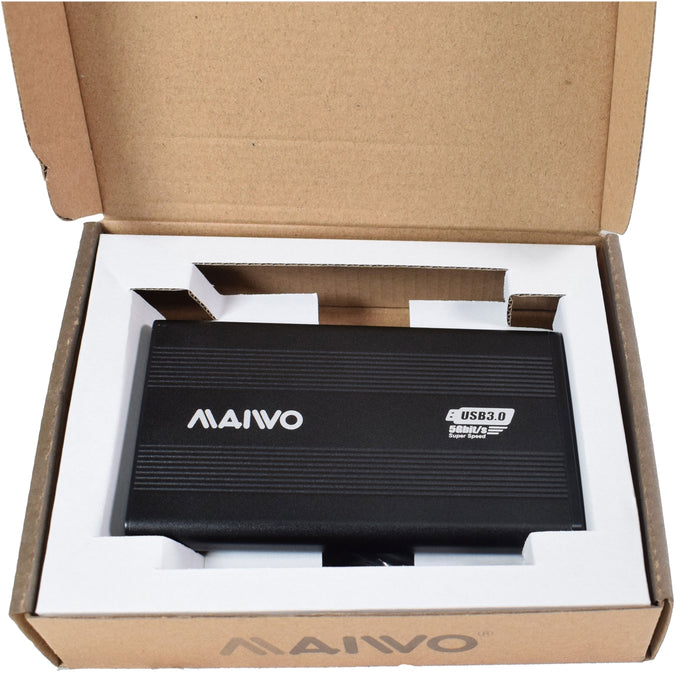 Maivo USB 3.0 2.5 External Hard Drive Enclosure - Black