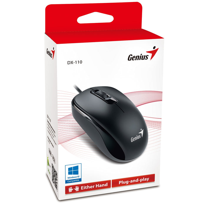 Genius DX-110 Black PS2 Full Size Optical Mouse