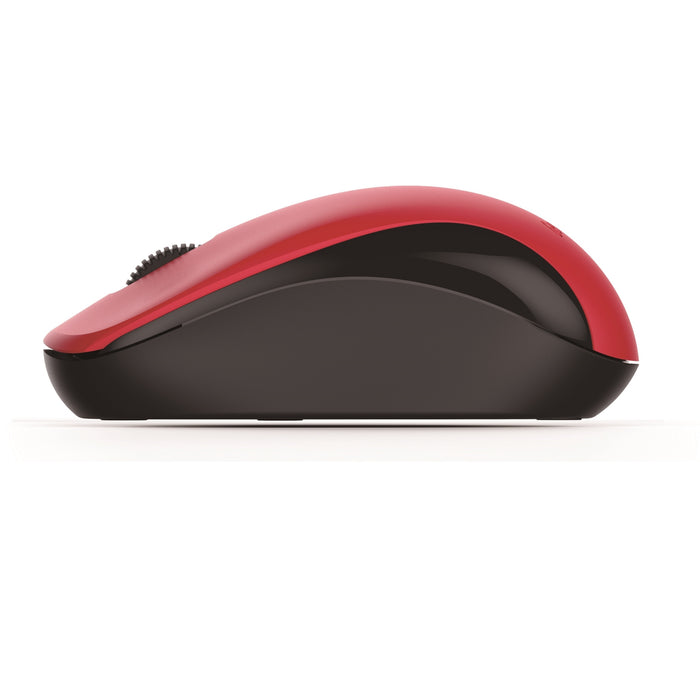 Genius NX-7000 Wireless Mouse, 2.4 GHz with USB Pico Receiver, Adjustable DPI levels up to 1200 DPI, 3 Button with Scroll Wheel, Ambidextrous Design, Red