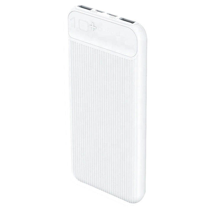 PREVO SP3012 10000mah Dual Slim Portable Power Bank White