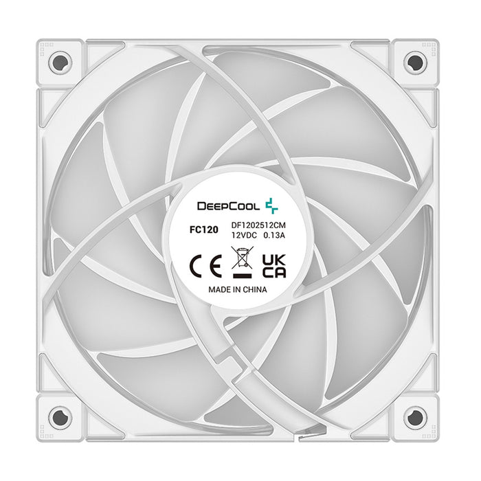 DeepCool FC120 WHITE PLUS 3-IN-1 Addressable RGB 3 Fan Pack