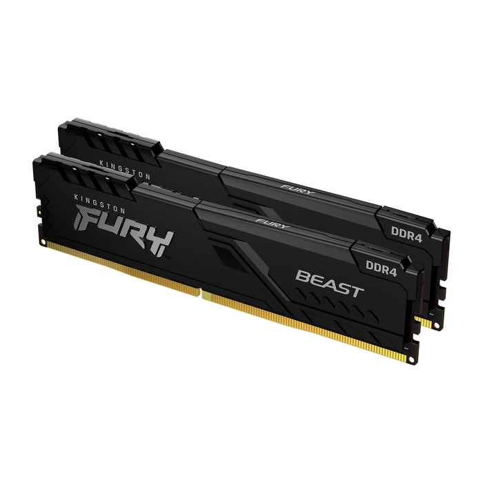 Kingston FURY Beast 16GB (2 x 8GB) 3200MHz DDR4 DIMM System Memory Black Heatsink