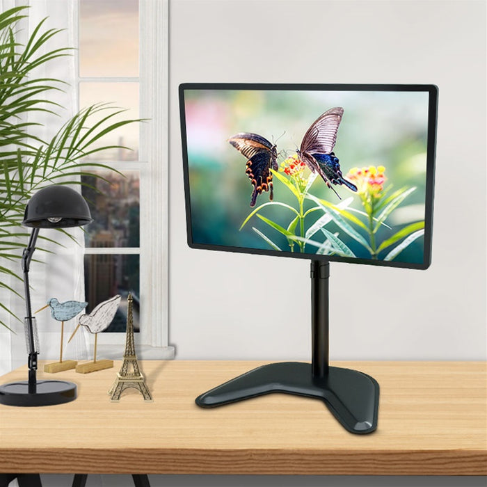 piXL Single Monitor Arm Desk Mount, For Screens up to 32", Max Weight 10Kg, Freestanding, Height Adjustable, Pivot, Swivel 360