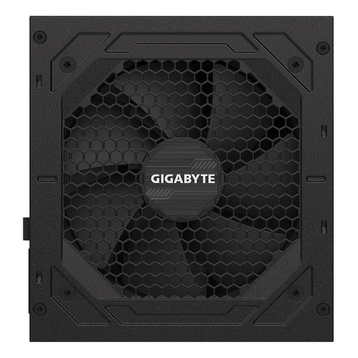 Gigabyte P1000GM 1000W PSU, 120mm Smart Hydraulic Bearing Fan, 80 PLUS Gold, Fully Modular, UK Plug, High-Quality Japanese Capacitors, Powerful Single +12V Rail