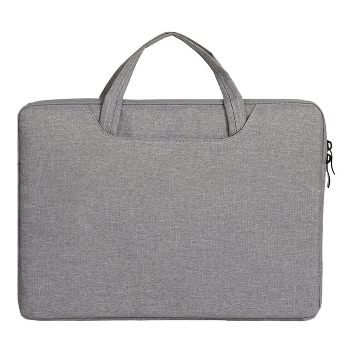 Prevo 15.6 Inch Laptop Bag, Cushioned Lining, With Shoulder Strap, Light Grey