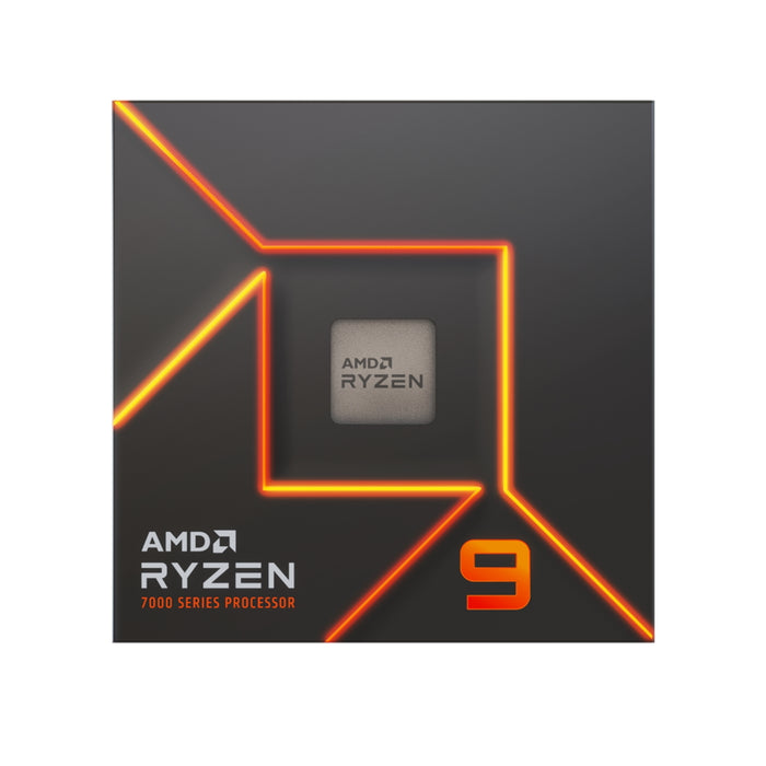 AMD Ryzen 9 7900 with Radeon Graphics, 12 Core Processor, 24 Threads, 3.7Ghz up to 5.4Ghz Turbo, 76MB Cache, 65W, Wraith Prism LED Cooler