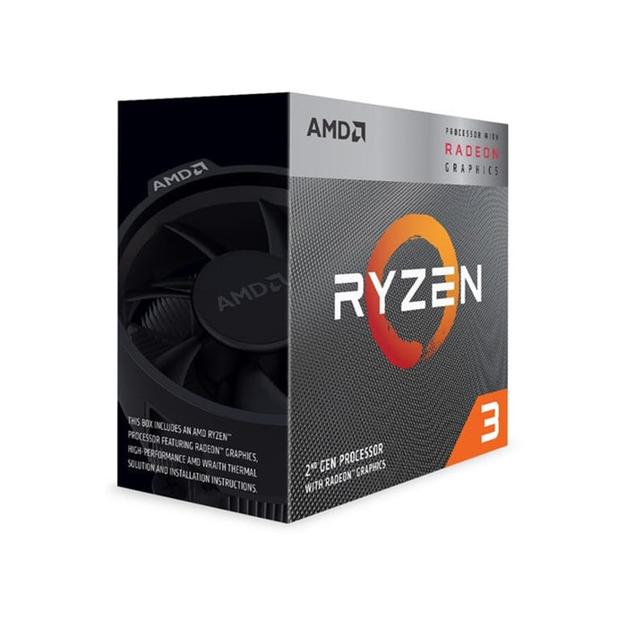 AMD Ryzen 3 3200G with Radeon Vega 8 Graphics and Wraith Stealth Cooler 3.6Ghz Quad Core AM4 Overclockable Processor