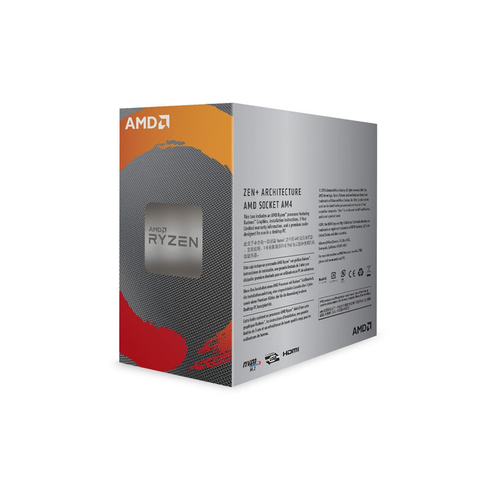 AMD Ryzen 3 3200G with Radeon Vega 8 Graphics and Wraith Stealth Cooler 3.6Ghz Quad Core AM4 Overclockable Processor