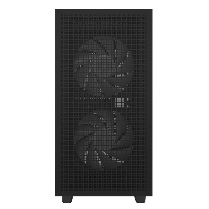 DeepCool CH360 Digital Gaming Case: Black Mid Tower with Tempered Glass Side Window Panel, Advanced Cooling, USB 3.0/USB-C Ports, Pre-Installed Fans, Micro ATX/Mini-ITX