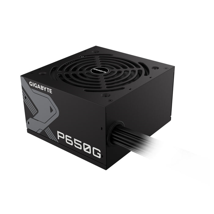 GIGABYTE P650G 650W PSU, 120mm Silent Hydraulic Bearing Fan, 80 PLUS Gold, Non Modular, UK Plug, 100% Japanese Capacitors, Single +12V Rail-Power Supplies-Gigante Computers