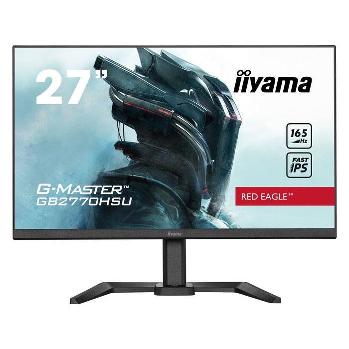 iiyama G-Master GB2770HSU-B5 Red Eagle 27 Inch Monitor Gaming Monitor, Black, Ultra Slim Bezel, Fast IPS IGZO, 165Hz, 0.8ms, FreeSync, HDMI, Display Port, USB Hub, Height Adjustable, Pivot, VESA